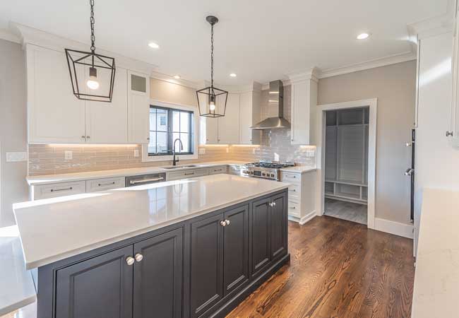 Brand new kitchen with a modern touch in Washington Township, New Jersey.