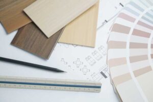 Flooring type and paint colors are important choices when planning new construction