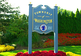Township of Washington, New Jersey sign.